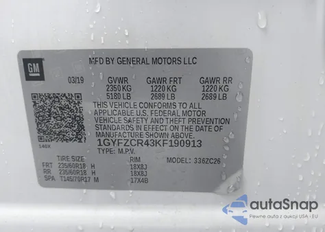 2019 Cadillac Xt4 Premium Luxury from USA, damaged, VIN 1GYFZCR43KF190913